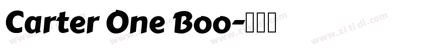 Carter One Boo字体转换